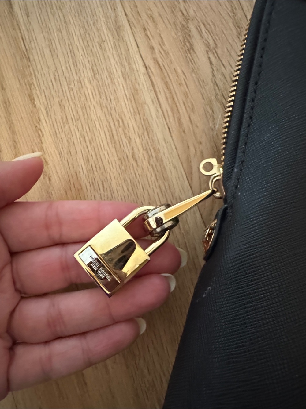 henri bendel Black Leather Satchel with Gold Hardware - Picture 4 of 7